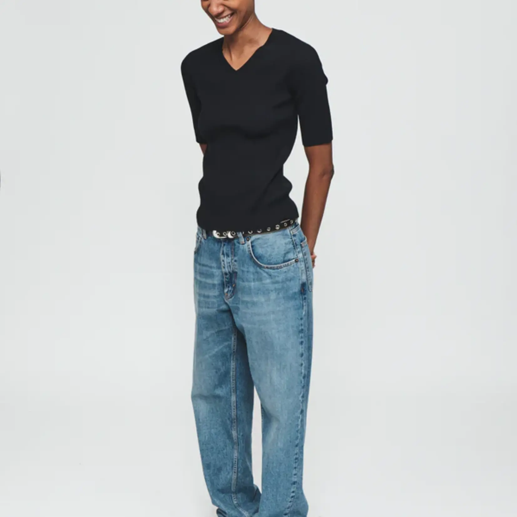 6397 6397 pitched baggy jeans, americana blue