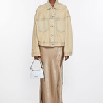 ACNE STUDIOS Denim Jacket - Oversized Cropped Fit | Light Sand