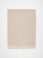 ACNE STUDIOS Fringe Wool Scarf Oversized | Oatmeal Melange