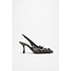 ACNE STUDIOS Leather Heel Slingbacks | Black & White