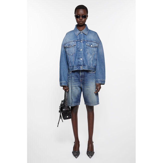 ACNE STUDIOS Leather Heel Slingbacks | Black & White