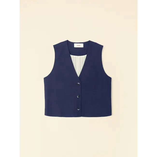 Xirena Vinny Vest Navy Melange