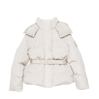 ACNE STUDIOS Hooded Puffer Jacket | Faded Grey