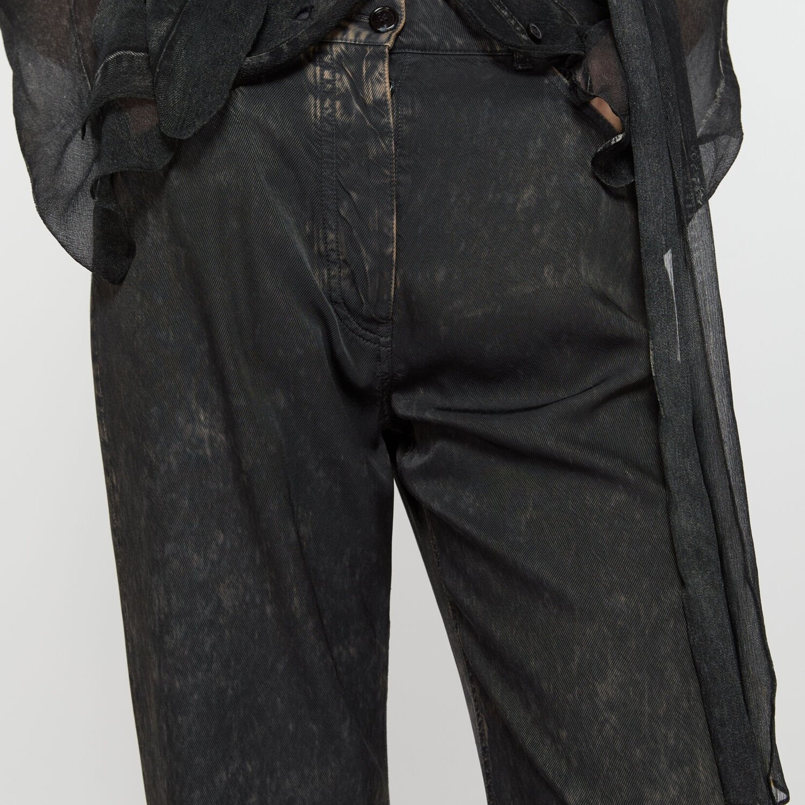 ACNE STUDIOS Printed Trousers | Black/Beige