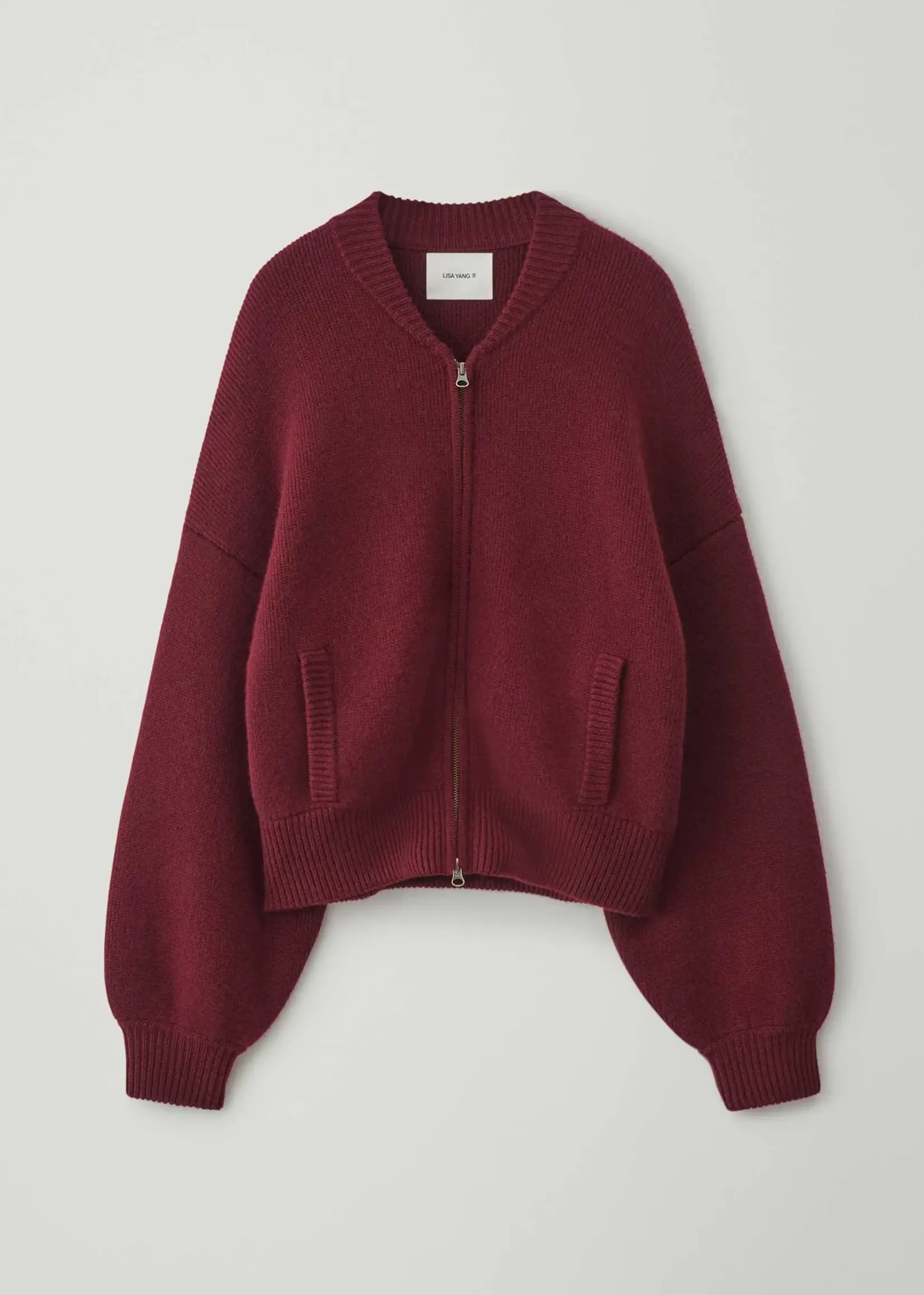 Lisa Yang Kirsti Cardigan Jacket | Deep Plum