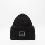 ACNE STUDIOS Embellished Face Logo Beanie | Black