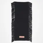 ACNE STUDIOS Fringe Wool Scarf | Black Melange