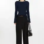 ACNE STUDIOS Logo Tape Trousers | Black