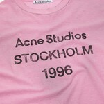 ACNE STUDIOS Logo T-Shirt | Cotton Candy Pink