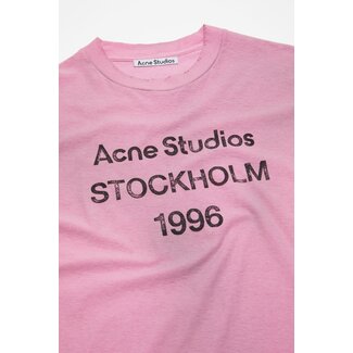 ACNE STUDIOS Logo T-Shirt | Cotton Candy Pink