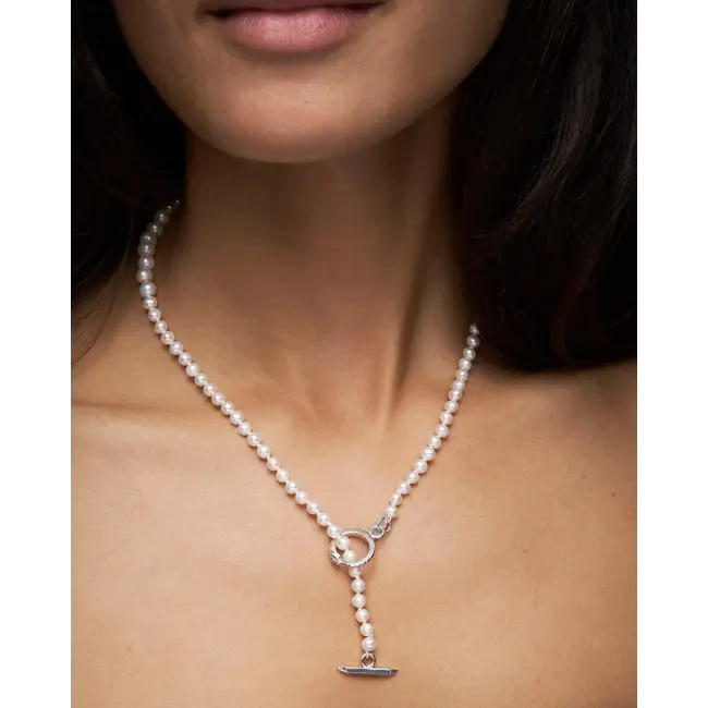 Maria Nilsdotter Graded Pearl Necklace | Silver | Freshwater Pearls