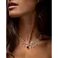 Drop of Heart Necklace | Silver | Red Garnet
