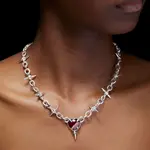 Maria Nilsdotter The Queen's Necklace | Silver | Red Garnet