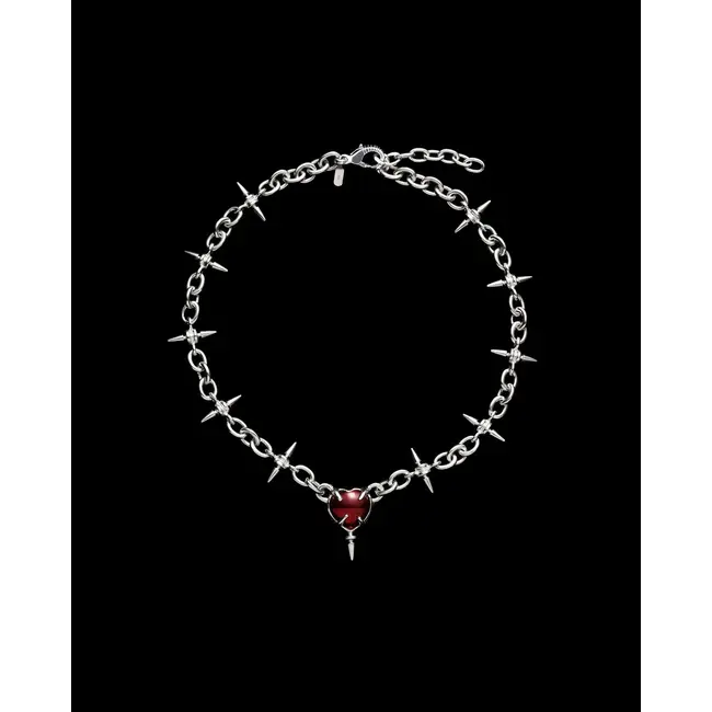The Queen's Necklace | Silver | Red Garnet