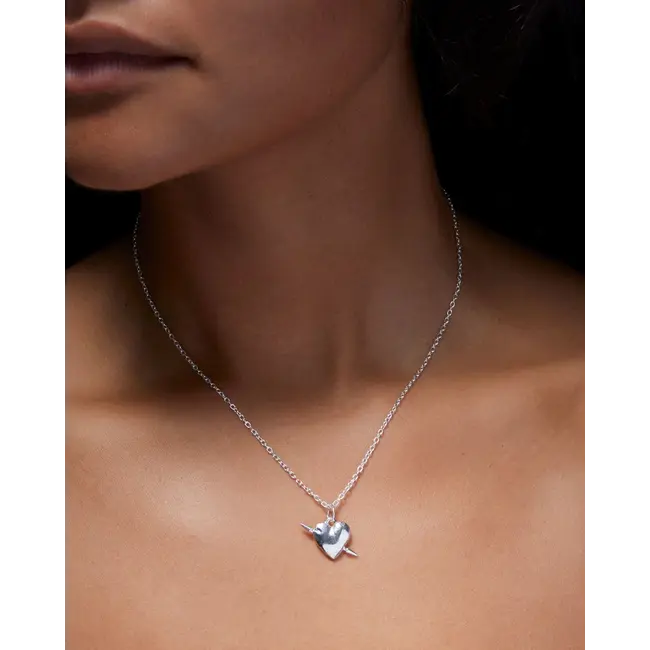 Tuvstarr's Heart Necklace | Silver