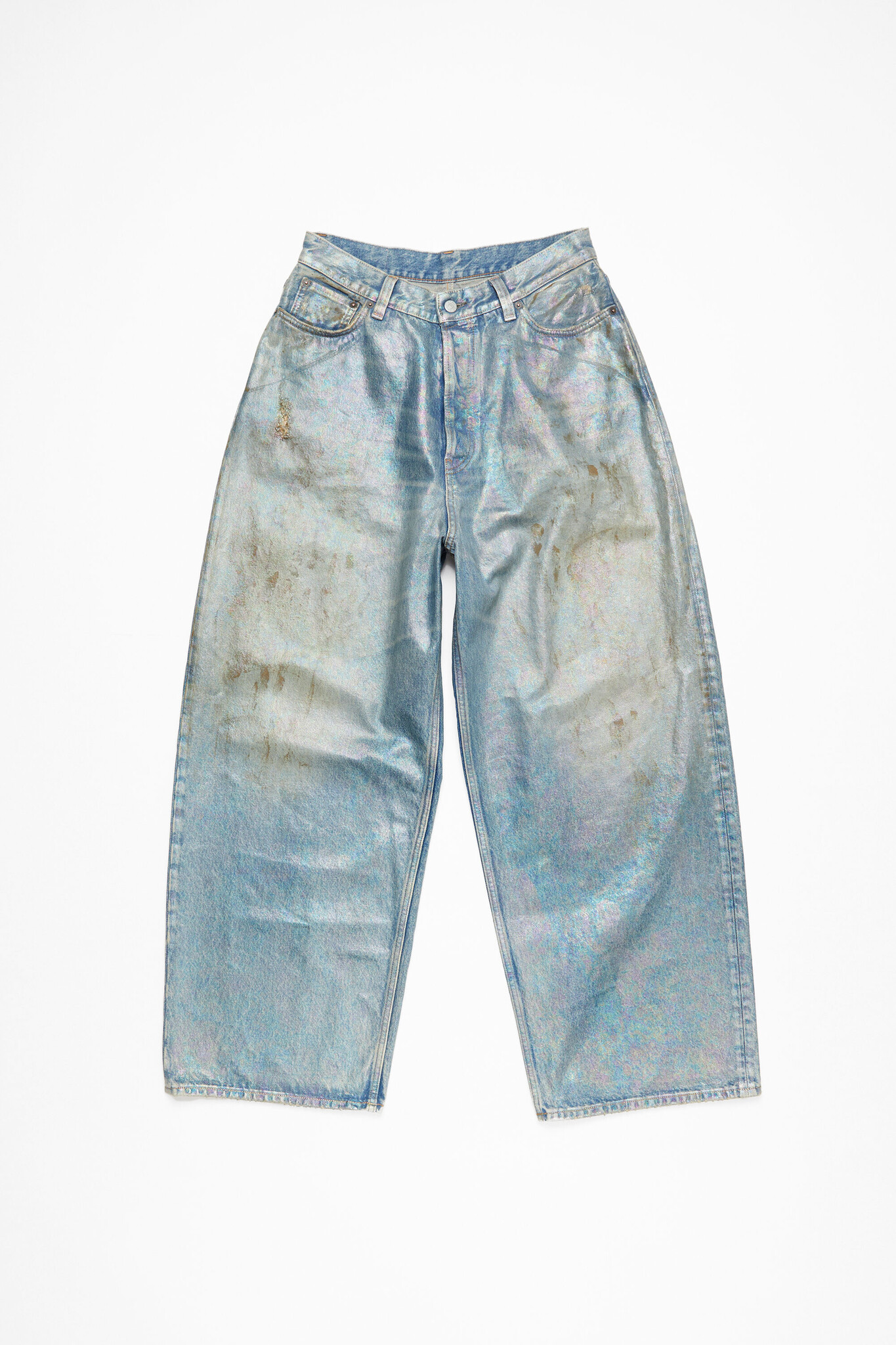 パンツ acne studios 2023 dirty halo Acne Studios 2023 Dirty Halo Super Wide Leg Jeans in Mid