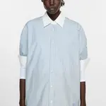 ACNE STUDIOS Short Sleeve Shirt | Blue/White