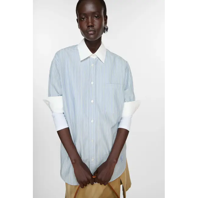 Short Sleeve Shirt | Blue/White