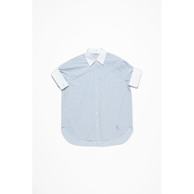 ACNE STUDIOS Short Sleeve Shirt | Blue/White