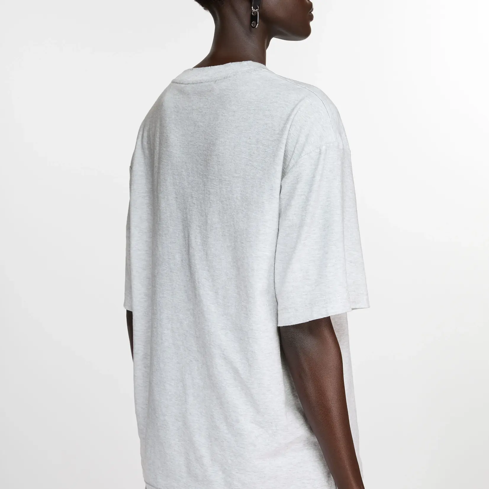 ACNE STUDIOS Logo T-Shirt - Relaxed Unisex Fit | Pale Grey Melange