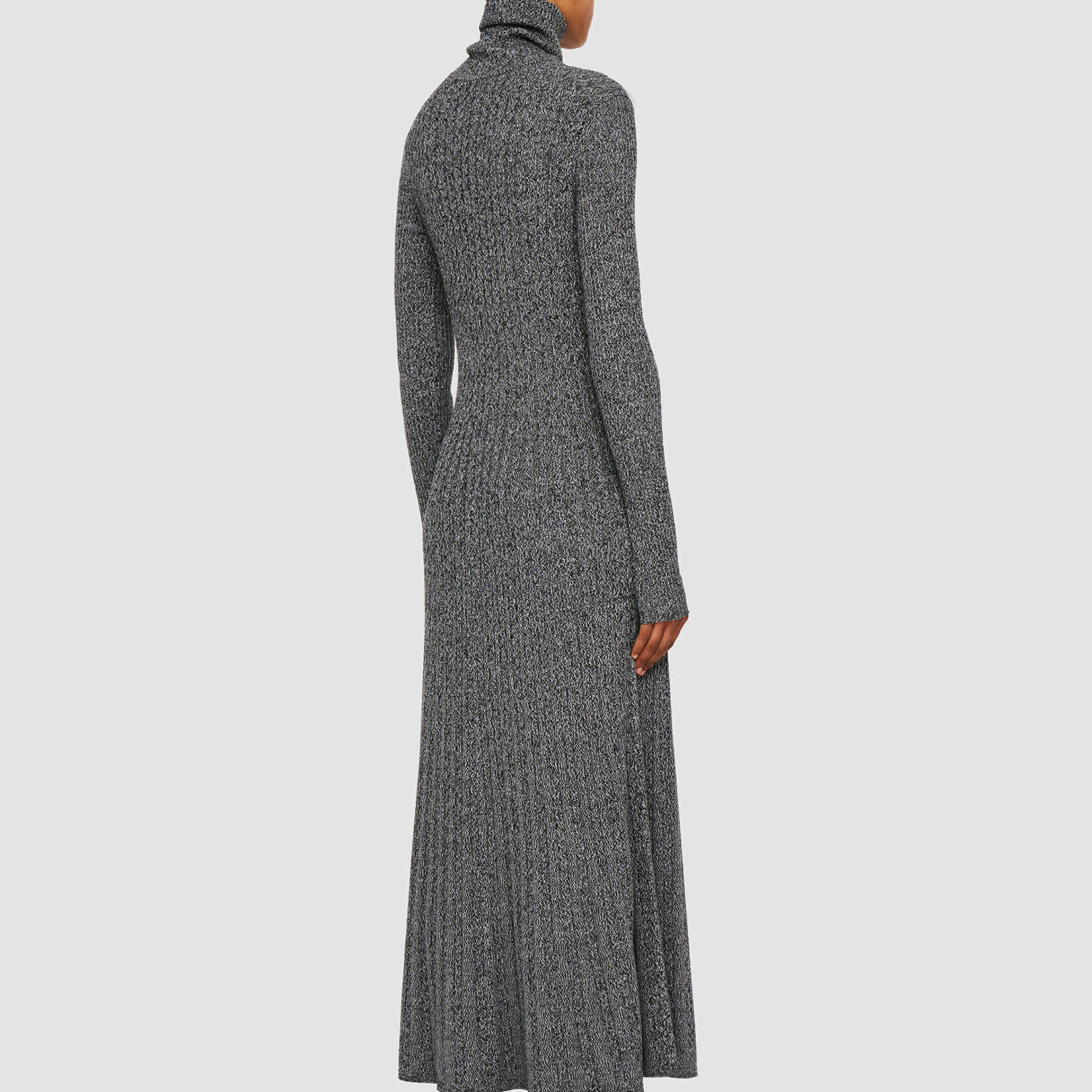 JOSEPH Ribbed Cable Knit Dress | Ivory Black S