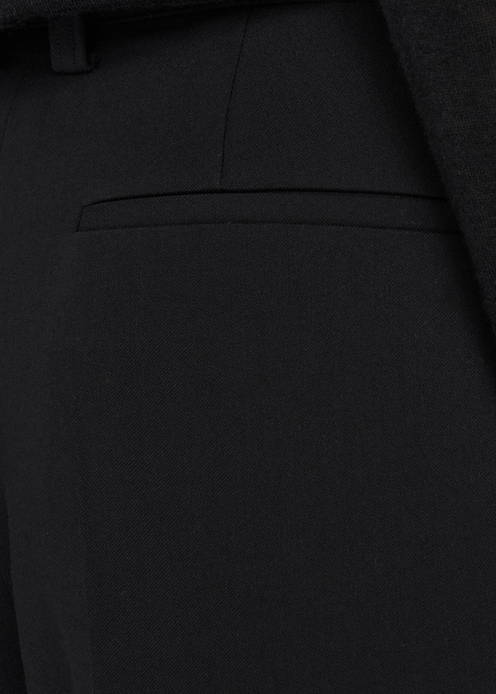 JOSEPH Alexis Fluid Twill Wool Trousers | Black