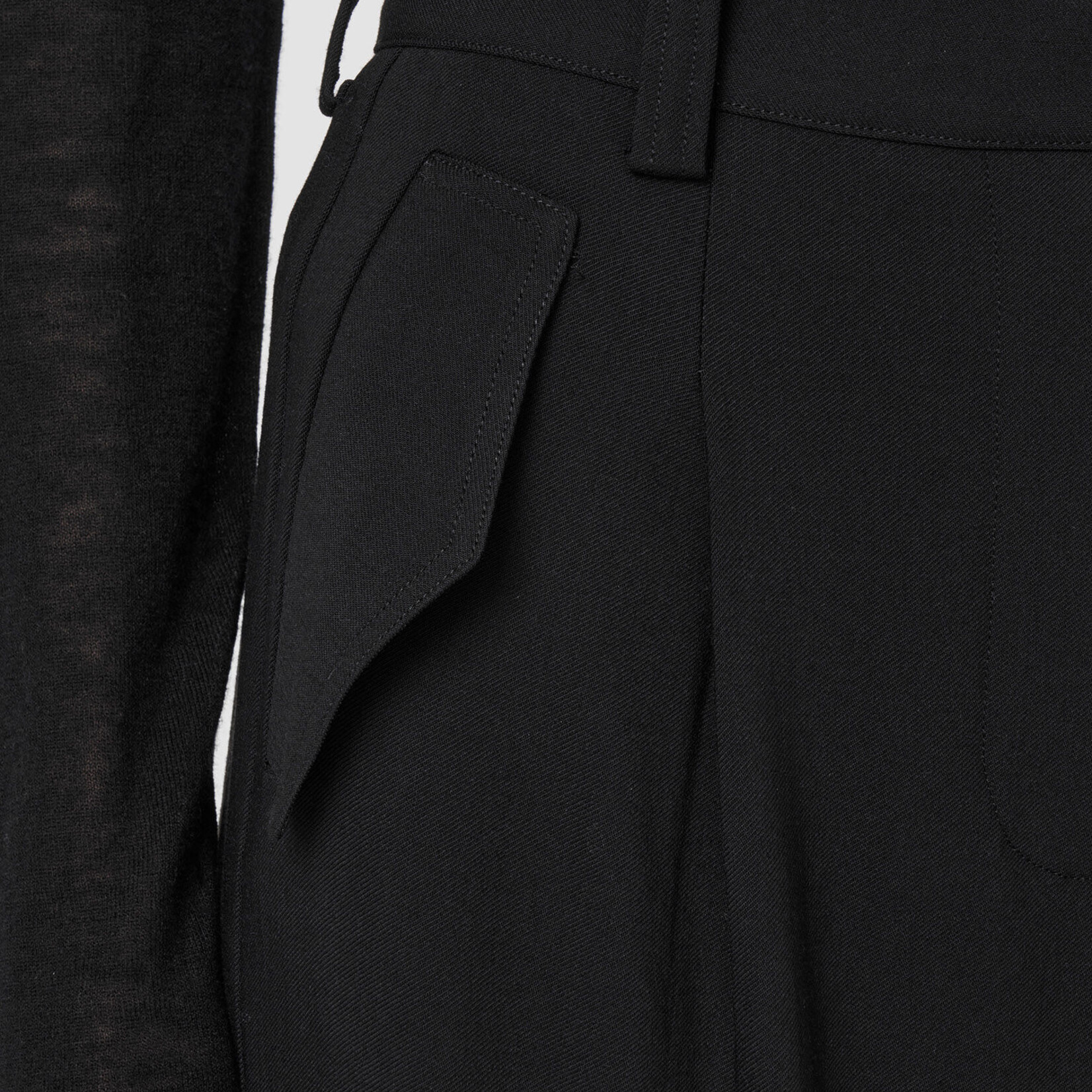 JOSEPH Alexis Fluid Twill Wool Trousers | Black