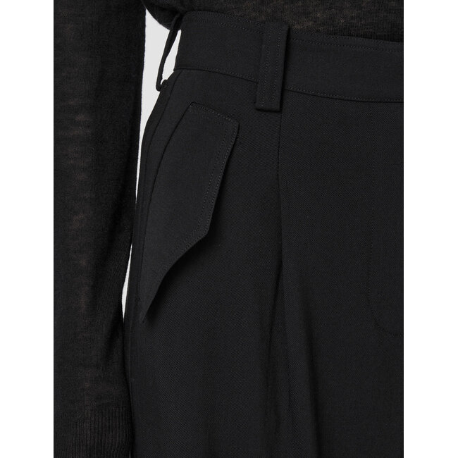 Alexis Fluid Twill Wool Trousers | Black