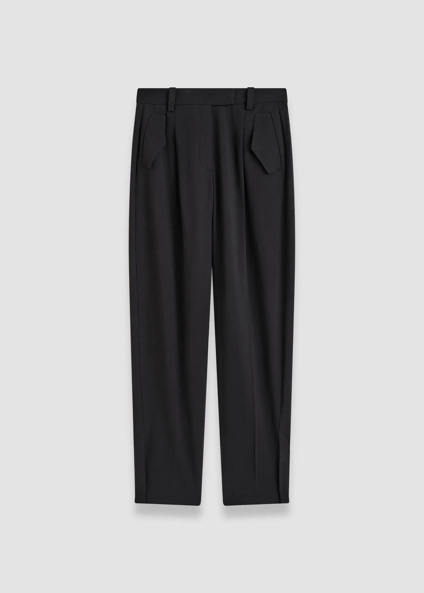 JOSEPH Alexis Fluid Twill Wool Trousers | Black