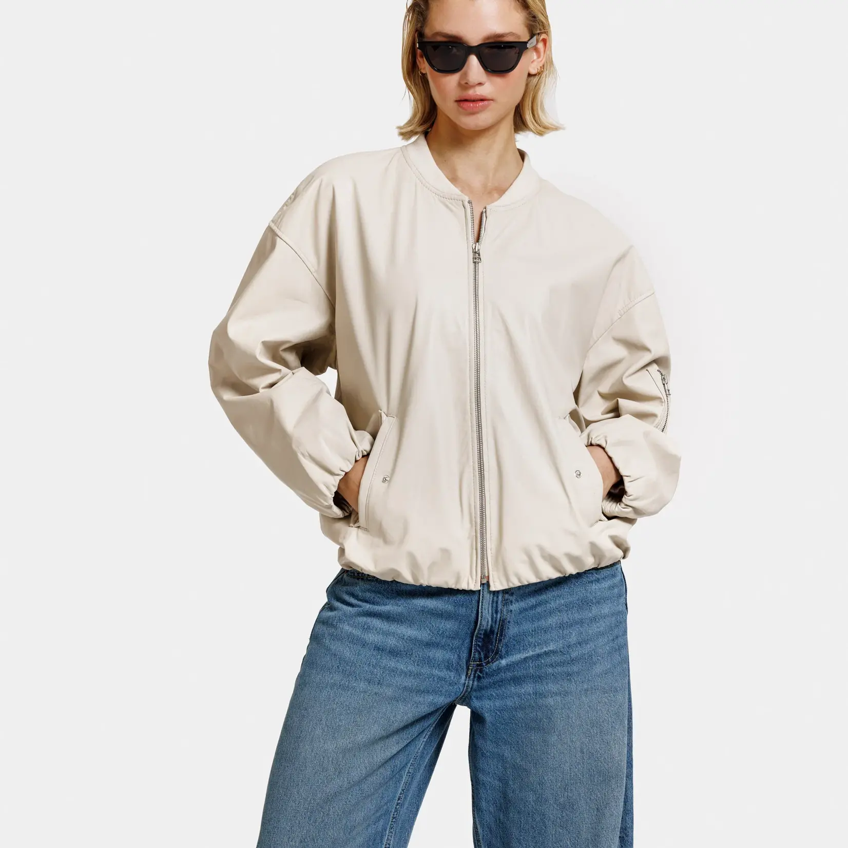 ALTER EGO Pearl Jacket | Almond