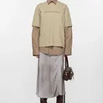 ACNE STUDIOS Satin Wrap Skirt | Multi Grey