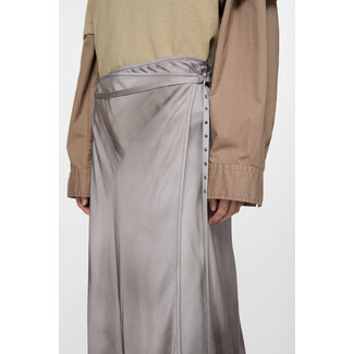 ACNE STUDIOS Satin Wrap Skirt | Multi Grey