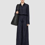JOSEPH JOSEPH Thoresby Pant Habotai Silk, Navy