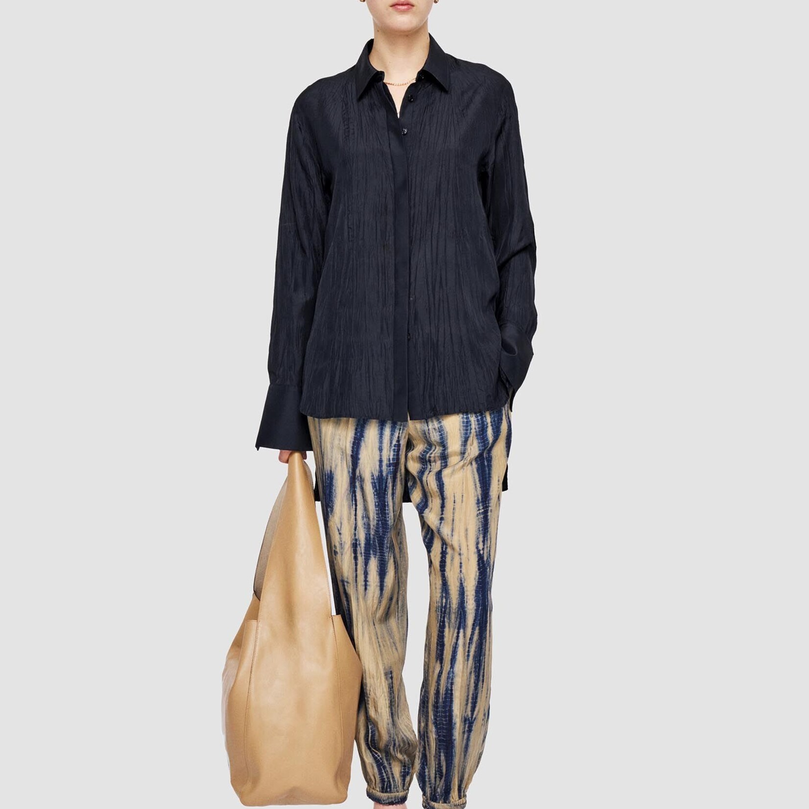JOSEPH JOSEPH Bold Blouse Habotai Silk, Navy