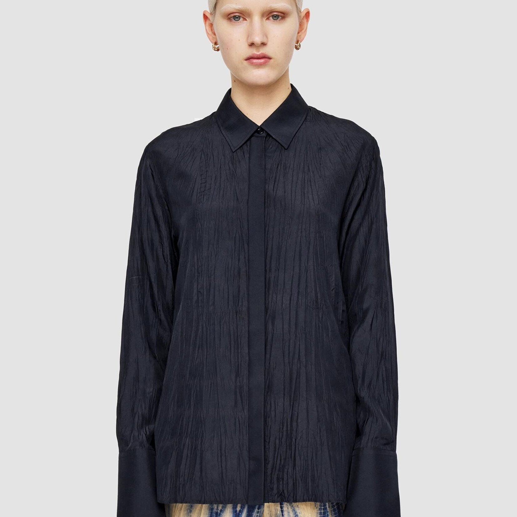 JOSEPH JOSEPH Bold Blouse Habotai Silk, Navy