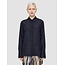 JOSEPH Bold Blouse Habotai Silk, Navy