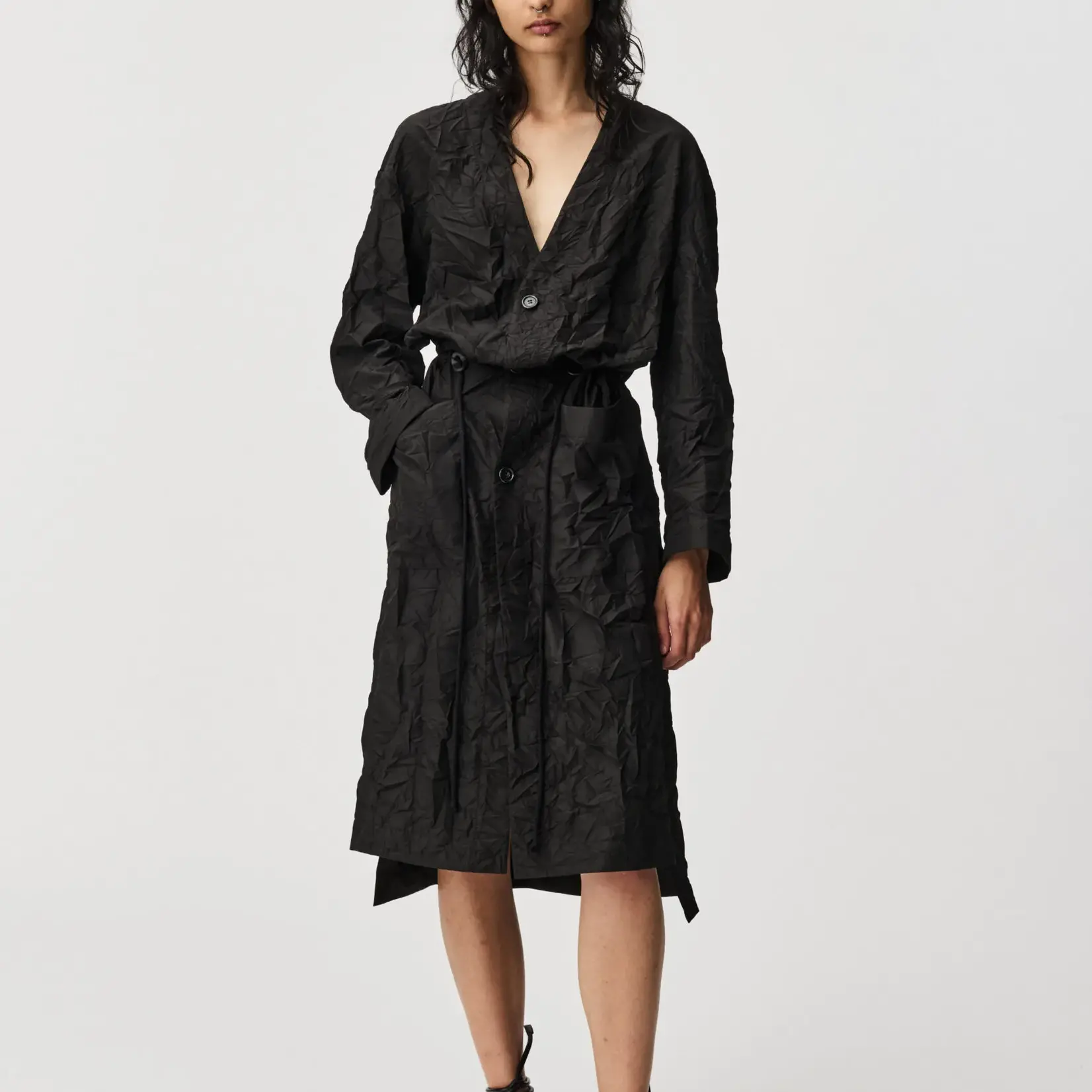 ADNYM Adnym Rezi Coat Black Crinkle