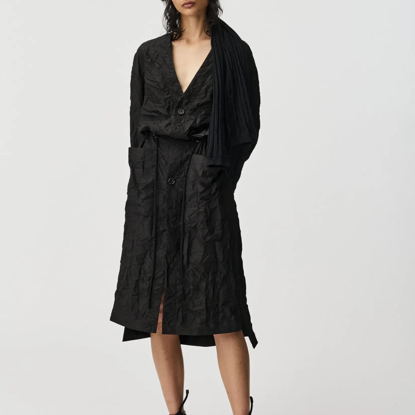 ADNYM Adnym Rezi Coat Black Crinkle