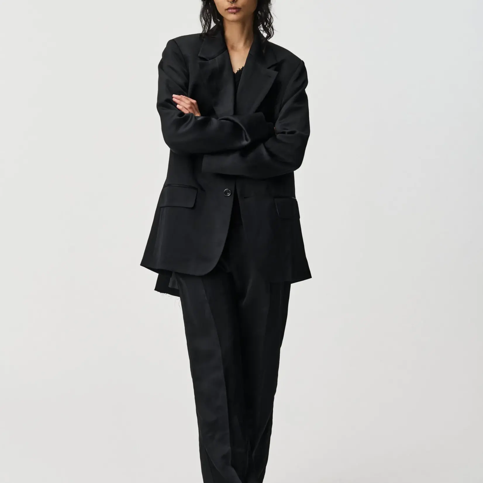 ADNYM Adnym Cyrus Jacket Black Sateen