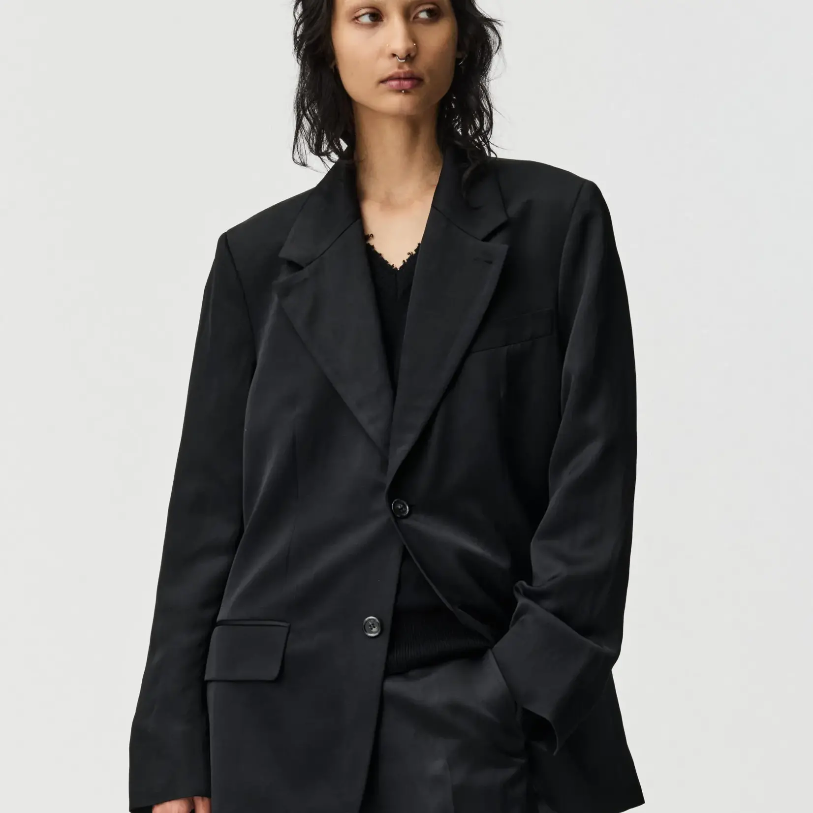 ADNYM Adnym Cyrus Jacket Black Sateen