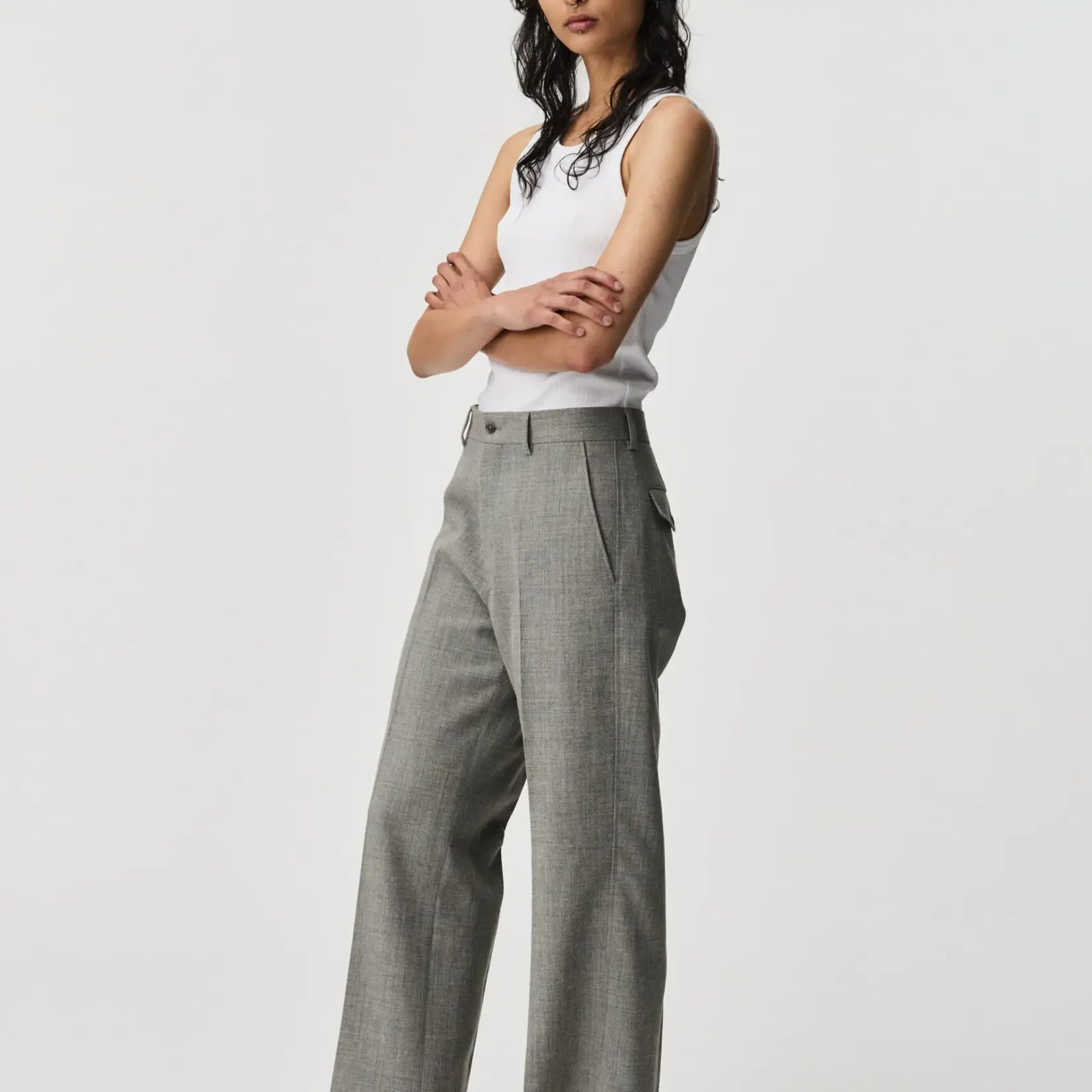 ADNYM Adnym Garcon Trouser Morning Grey