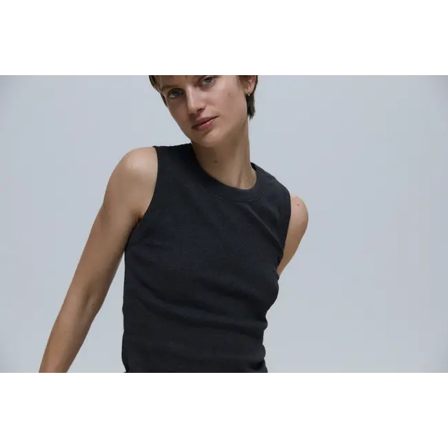 Neeve Neeve The Rania Top | Dark Grey Melange