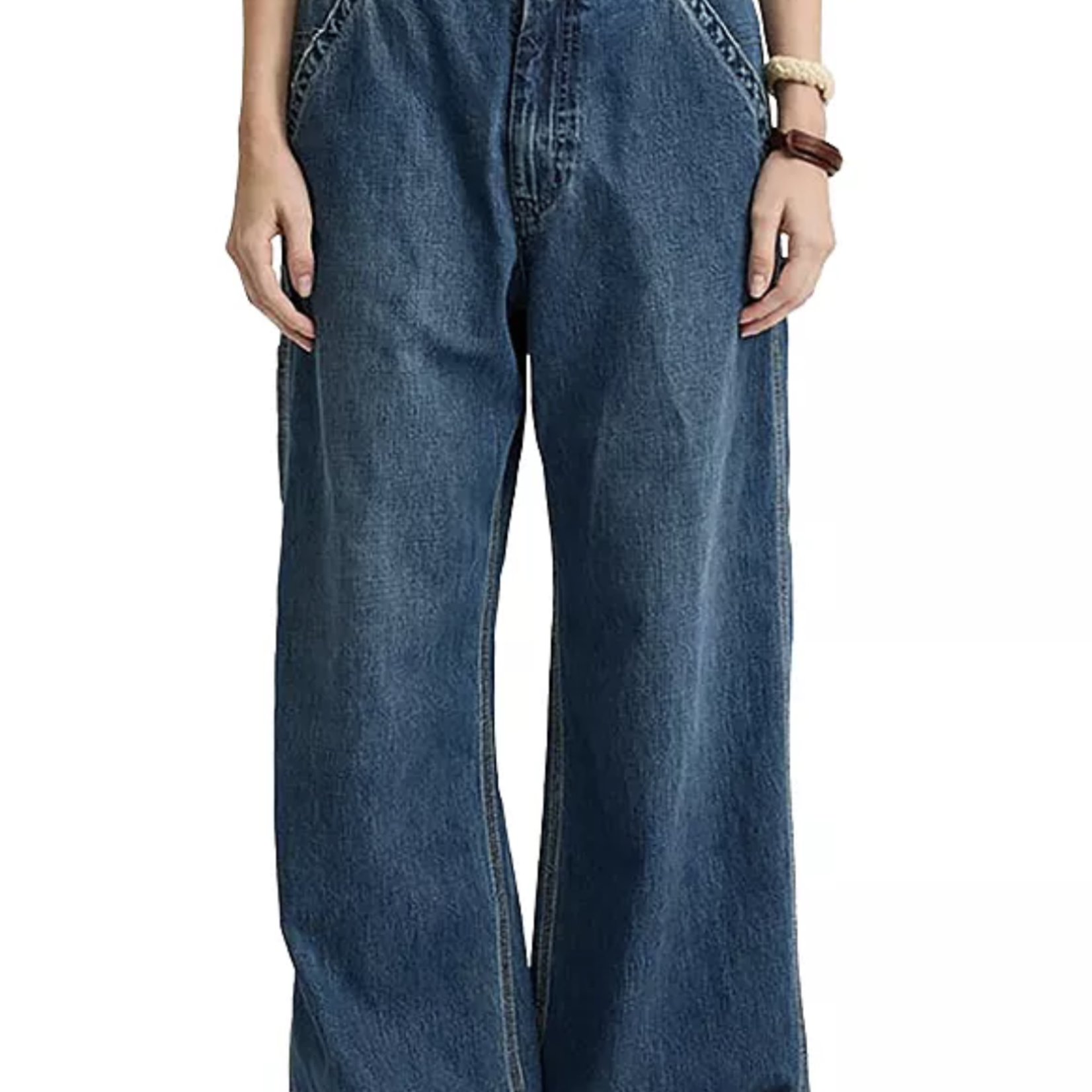 DENIMIST Denimist Teri wide leg carpenter pant ,shane indigo