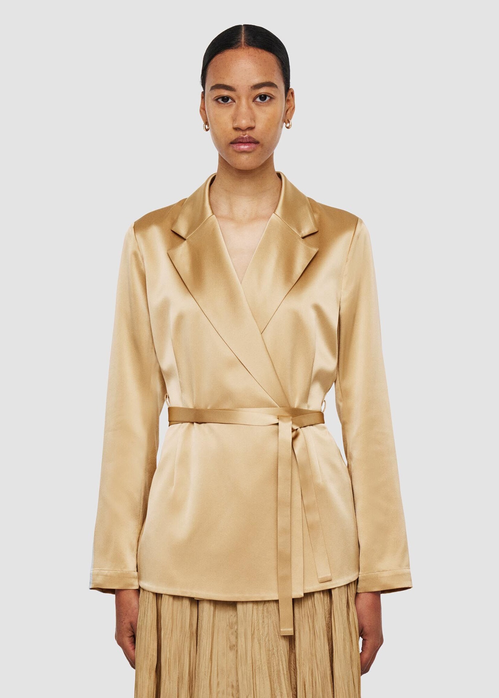 JOSEPH Joseph joubert silk satin blazer,desert sand