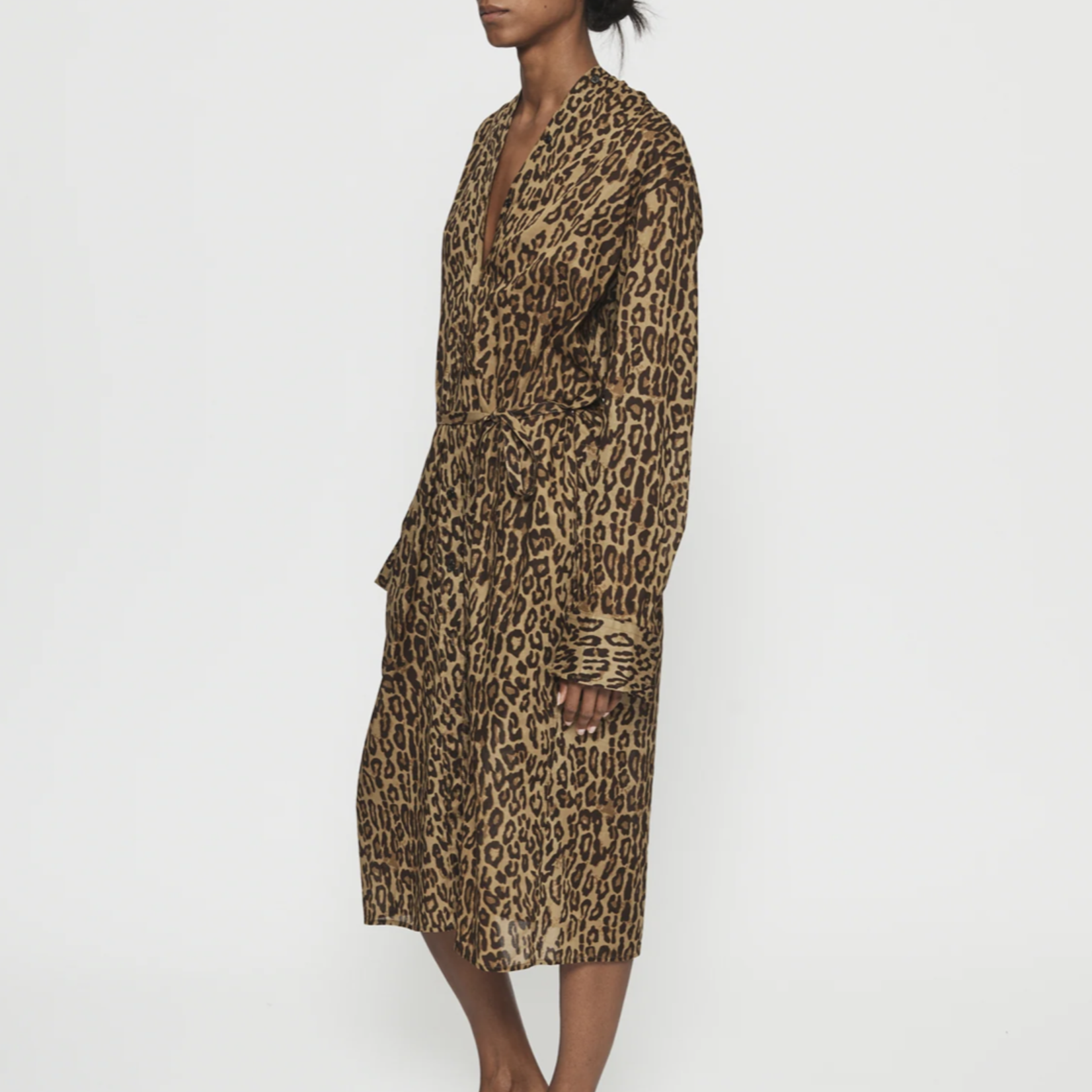 6397 Collarless Shirtdress | Leopard
