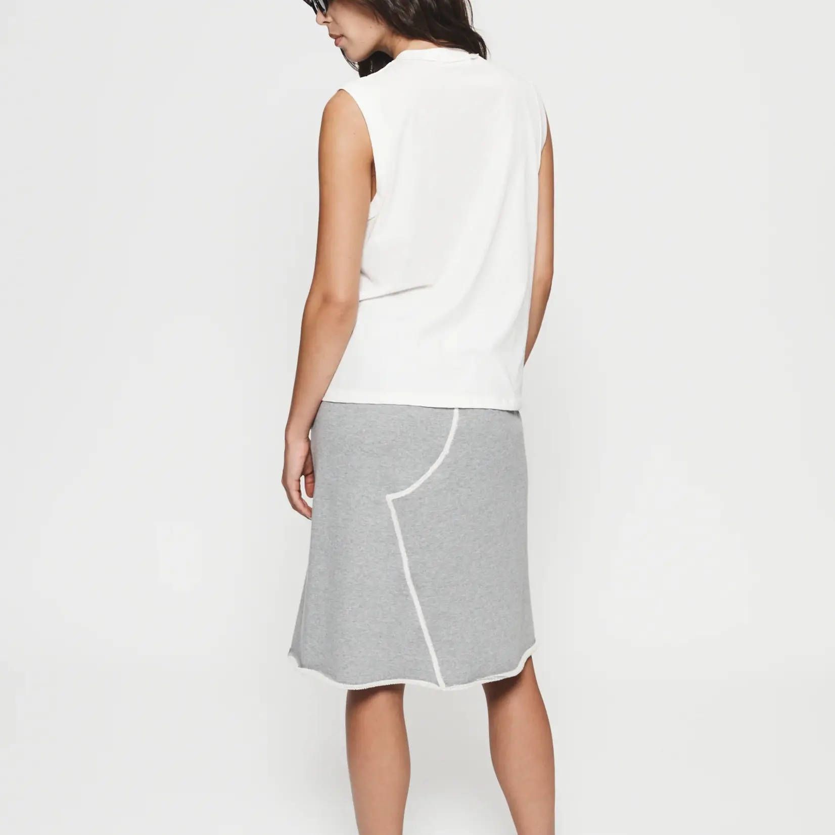 6397 Inside Out Tank Top | White
