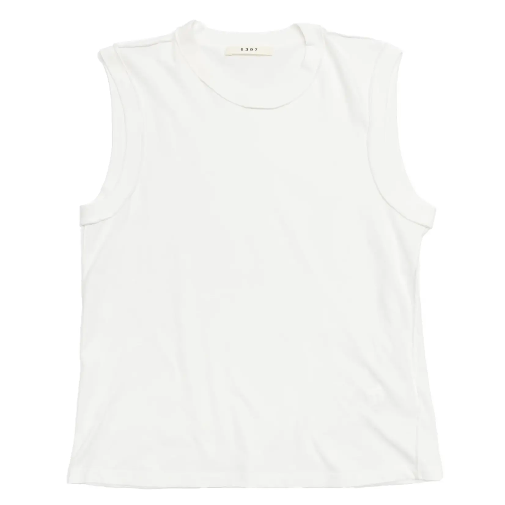 6397 Inside Out Tank Top | White