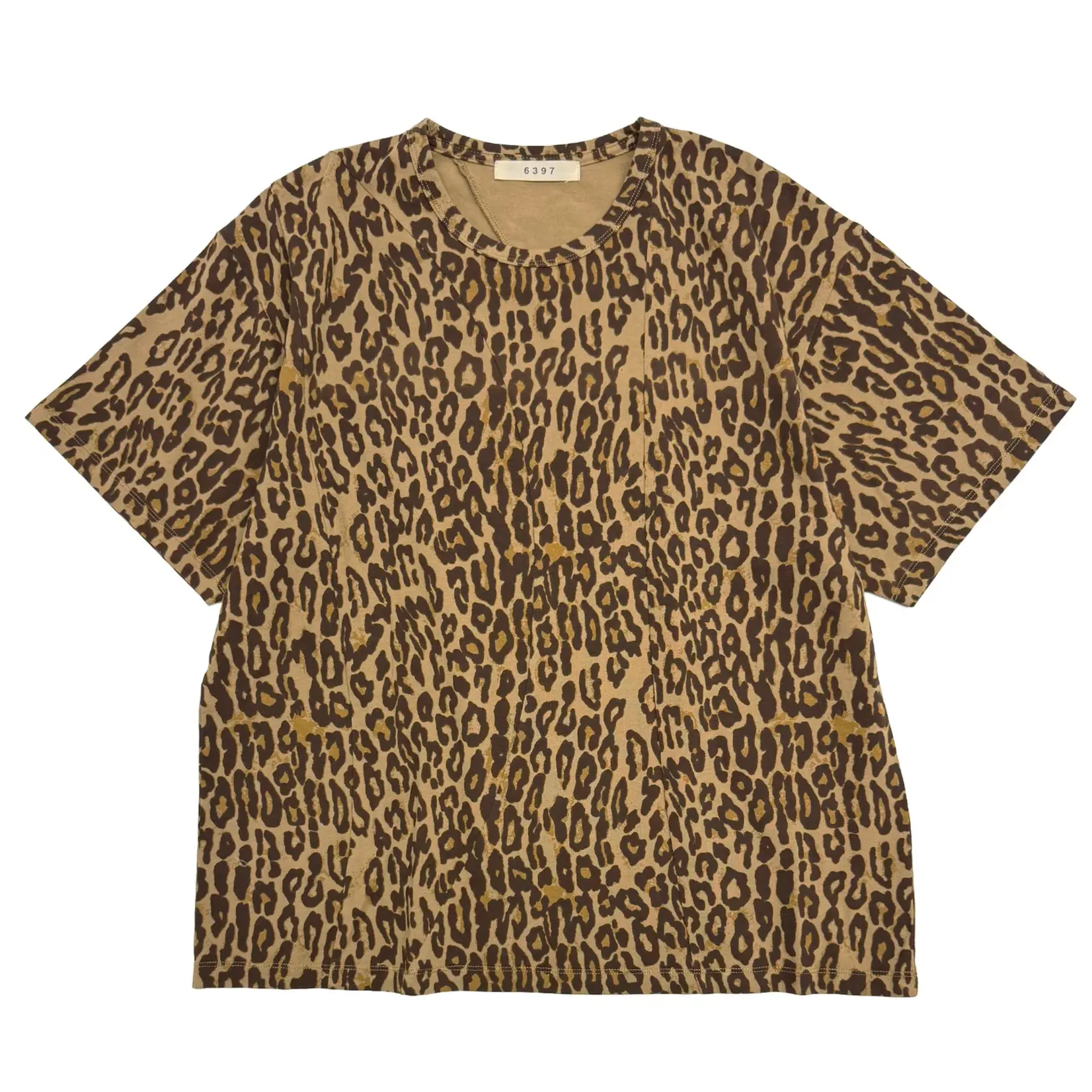 6397 Seamed Perfect Tee Shirt | Leopard