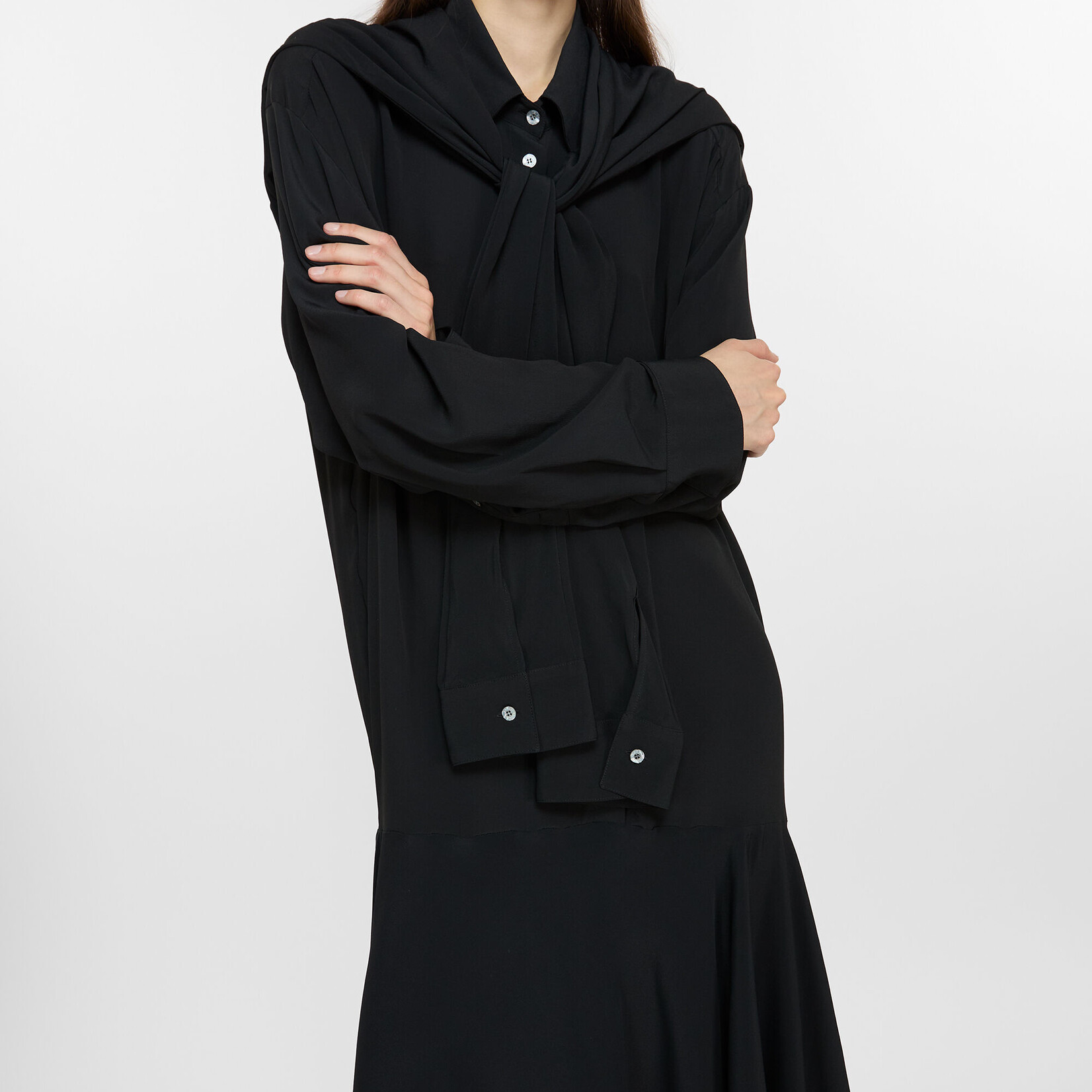 ACNE STUDIOS Acne Studios Layered Dress | Black