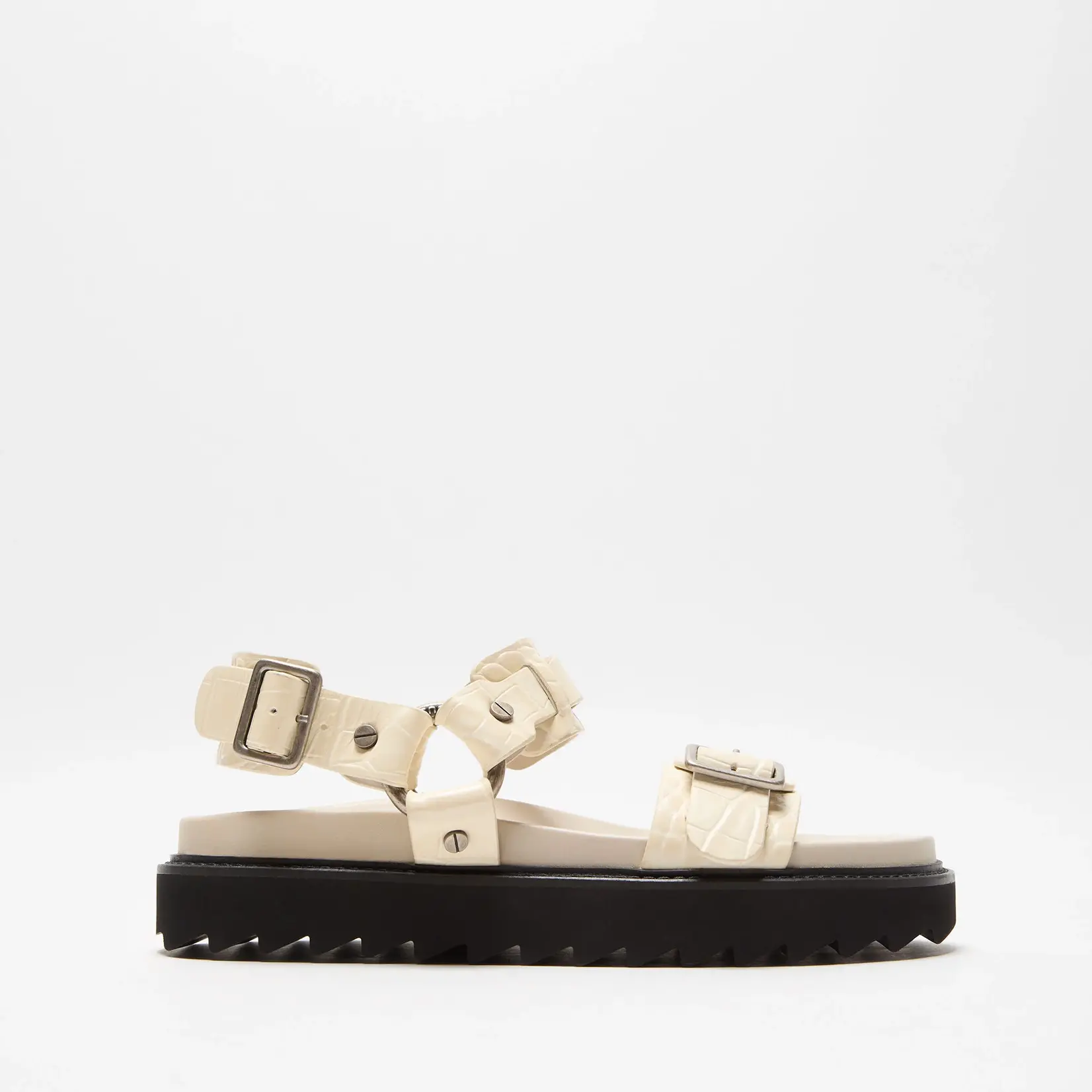 ACNE STUDIOS Acne Studios Leather Buckle Sandal | Beige